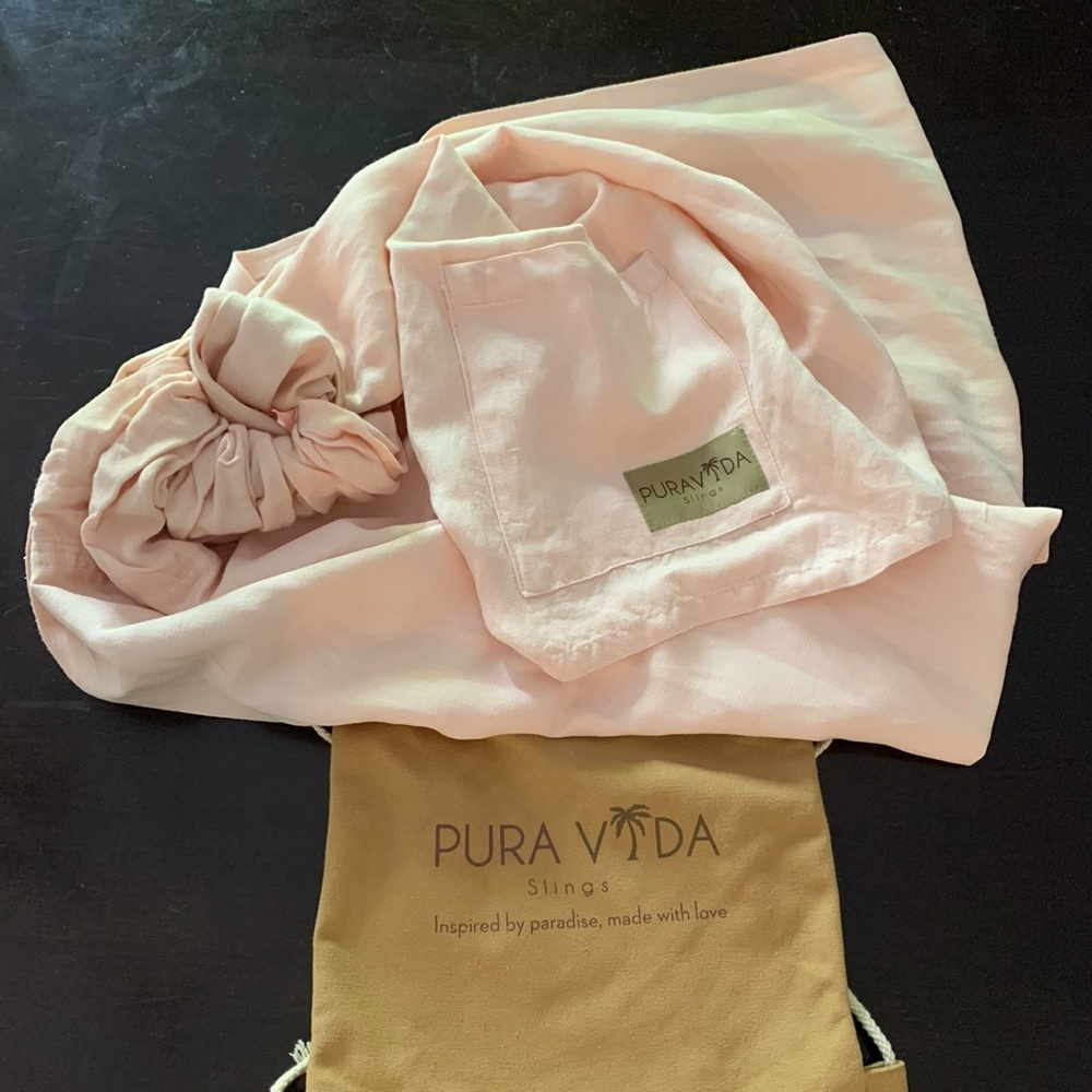 Pura Vida / Nalakai Ring Sling Carrier in Light Pink